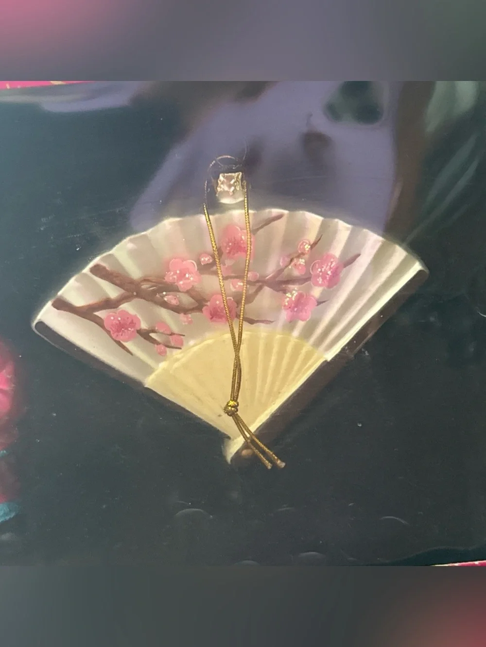 NWT World Market Destination Glass Ornament Collection CHINA Kung Fu Lantern Fan